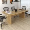 Mesa de Reunião para Escritório 100x200cm ME4119 Amêndoa