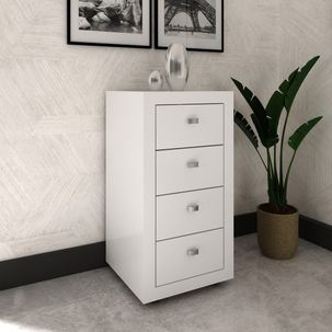 Gaveteiro 4 Gavetas Me4133 Branco