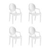 Conjunto 4 Cadeiras em Polipropileno Wind Plus Branco