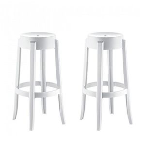 Conjunto 2 Banquetas em Polipropileno Shine Plus Branco