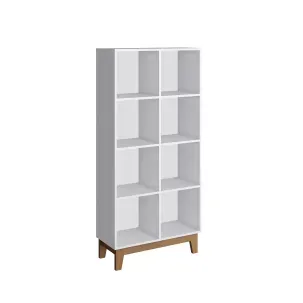 Estante Nicho com Prateleiras Completa Móveis Branco/Inhotin