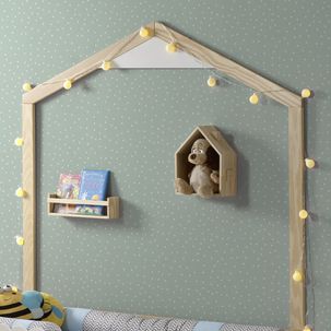 Moldura de Parede Casinha Graciosa em Madeira/MDF - Casatema