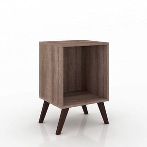Mesa de Cabeceira Retrô com Nicho RT 3013 Rústico