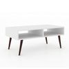 Mesa de Centro Retrô 2 Nichos RT 3064 Branco