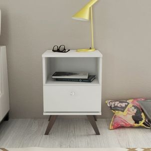 Mesa de Cabeceira 1 Gaveta RT 3019 Branco