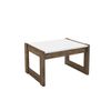 Mesa de Centro Tecno Mobili Branco/Nogal