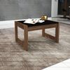 Mesa de Centro Tecno Mobili Preto/Nogal