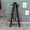Estante com 3 Prateleiras Self Appunto Castanho/Preto