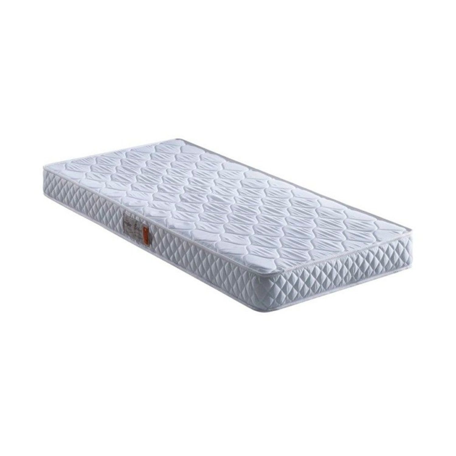 Colchão Berço  D18 Ecoline Natural Bordado 60x130x10 Branco