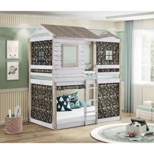 Beliche Infantil Rústico Club House Tenda Camuflada - Casatema