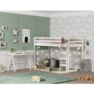 Quarto Infantil Cama Prime Alta II Altura 137cm e Escrivaninha - Casatema
