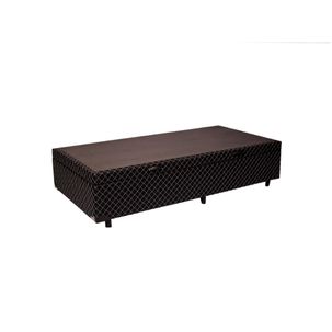 Box Baú Solteiro 78x188x43 Matelassê - Preto