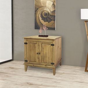 Arca Rústica com 2 Portas Cera Mel - Casatema