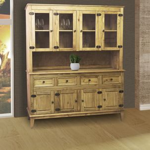 Arca e Oratório 8 Portas e 4 Gavetas Cera Mel - Casatema