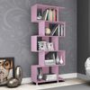 Estante para Livros com Nichos ESM209 Retrô Rosa