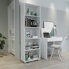Estante Livreiro Multiuso 5 Prateleiras drd Móveis Branco Perfect Wood