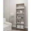 Estante Livreiro Multiuso 7 Nichos 5 Prateleiras Siena DRD Móveis Amadeirado Montana Perfect Wood
