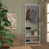 Módulo para Closet 1 Cabideiro 3 Prateleiras Yes Branco