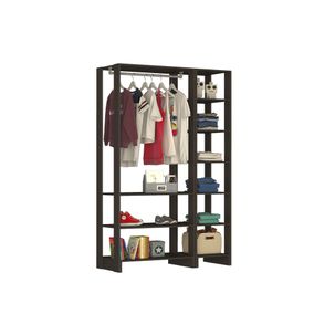 Estante Closet Yes 120cm com 9 Prateleiras - Grafite