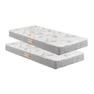 Kit 2 Colchões Solteiro D23 Ecoline 78x188x14 Cinza