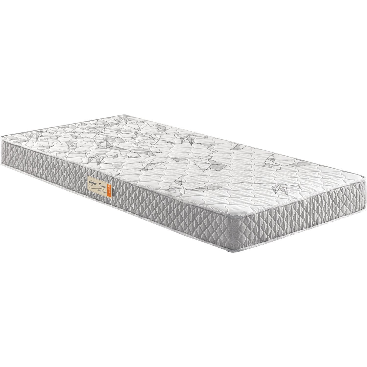 Colchão Solteiro Espuma D23 Ecoline 78x188x14 - Cinza