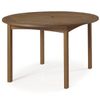Mesa Redonda Madeira Maciça 120cm Export Stain Jatobá Casa e Jardim Móveis Castanho