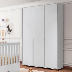 Guarda Roupa Infantil Sloan 3 Portas Móveis Estrela Branco