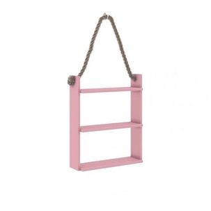 Nicho Decorativo com Corda AM3119 Movelbento Rosa