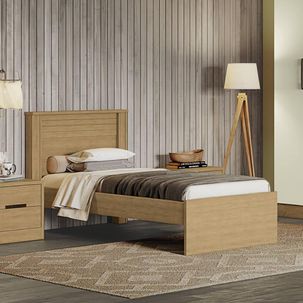 Cama de Solteiro S821 Freijó