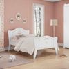 Cama Infantil Juvenil Princesa Encantada Clean Pura Magia Branco/Rosa