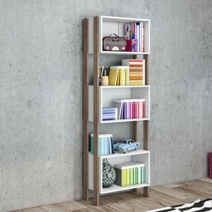 Estante 3 Nichos Retrô RT 3092 Rústico/Branco