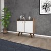 Buffet 2 Portas Rt 3112 Off White/Preto