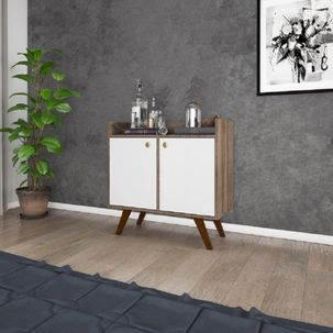 Buffet 2 Portas Rt 3112 Off White/Preto