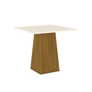 Mesa de Jantar Quadrada Dora 90 cm - Nature/Off White