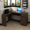 Mesa para Escritório em L com 3 Gaveta Me4101 Rústico