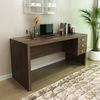 Mesa para Escritório 155cm com 3 Gavetas Reversível ME4113 Rústico