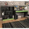 Kit 2 Peças com Escrivaninha Gamer 120cm e Estante 6 Nichos B28