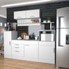 Cozinha Compacta 4 Peças 6 Portas 2 Gavetas Marajó Nova Mobile Branco TX
