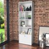 Estante para Escritório 6 Nichos 1 Porta Basculante Bali Branco