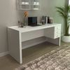 Mesa para Escritório 155cm com 3 Gavetas Reversível ME4113 Branca