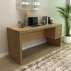 Mesa para Escritório 155cm com 3 Gavetas Reversível ME4113 Amendoa