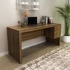 Mesa para Escritório 155cm com 3 Gavetas Reversível ME4113 Nogal