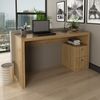 Mesa para Escritório 135,8cm com 2 gavetas ME4130 Amendoa