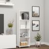 Estante Livreiro Modular 4 Nichos Hannover DRD Móveis Branco Perfect Wood