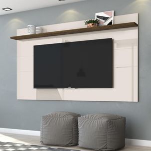 Painel Suspenso Lorenzo 1 Prateleira 182 cm - Off White/Savana