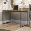 Mesa para Escritório Escrivaninha Secretaria 118cm Industrial Freijó/Preto Fosco