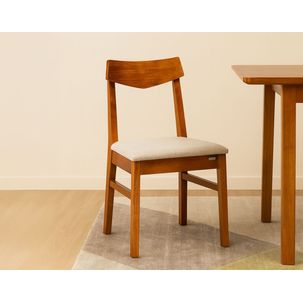 Kit de 2 Cadeiras de Jantar Club em Madeira Maciça Garapa