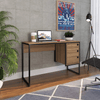 Escrivaninha Industrial 120cm 3 Gavetas Mel