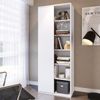 Livreiro 1 Porta 5 Prateleiras Branco