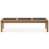 Banco em Madeira e Corda Náutica180x37cm Traço Casa e Jardim Móveis Stain Jatobá